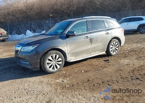 2014 Acura Mdx Technology Package z USA, uszkodzony, nr VIN 5FRYD4H41EB020268